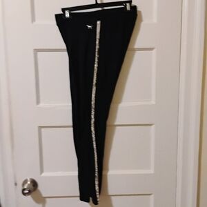 Victoria's Secret Black Sequin Leggings